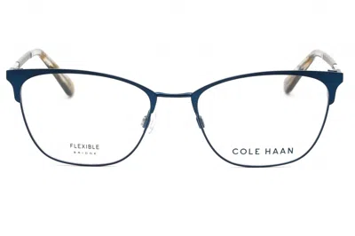 Cole Haan Ch5048 Eyeglasses In Navy/clear Demo Lens