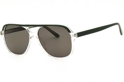 Cole Haan Ch6504 Rectangular Acetate Sunglasses In Clear