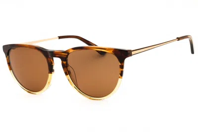 Cole Haan Ch6507 Round Tortoiseshell Sunglasses In Brown