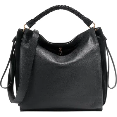 Cole Haan Charissa Leather Shopper Bag In Black