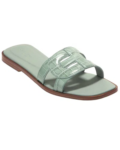 Cole Haan Chrisee Leather Sandal In Green