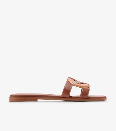 Cole Haan Chrisee Sandal In Dark Cuoio Brown-pecan