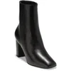 Cole Haan Chrystie Womens Leather Square Toe Mid-calf Boots In Black