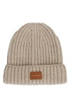 Cole Haan Chunky Cuff Beanie In Brown