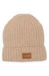 Cole Haan Chunky Knit Cuffed Beanie In Brown