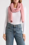Cole Haan Chunky Knit Scarf In Pink
