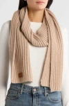 Cole Haan Chunky Knit Scarf In Brown