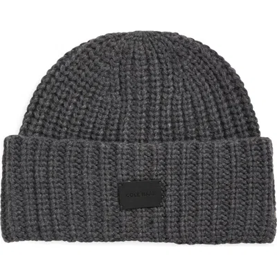 Cole Haan Chunky Stitch Knit Beanie In Gray