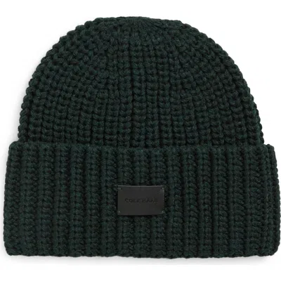 Cole Haan Chunky Stitch Knit Beanie In Green