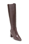 Cole Haan Clarice Pointed Toe Knee High Boot In Dark Chocolate