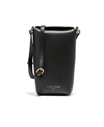 Cole Haan Clarisse Mini Phone Crossbody Bag In Black