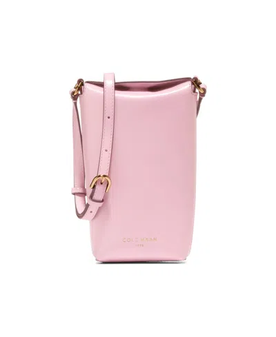 Cole Haan Clarisse Mini Phone Crossbody Bag In Blue