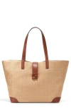 COLE HAAN CLASSIC STRAW TOTE