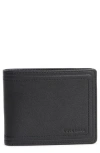 Cole Haan Claudio Leather Passcase Wallet In Black