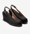 Cole Haan Cloudfeel Espadrille Wedge Sling 80mm Ii In Black