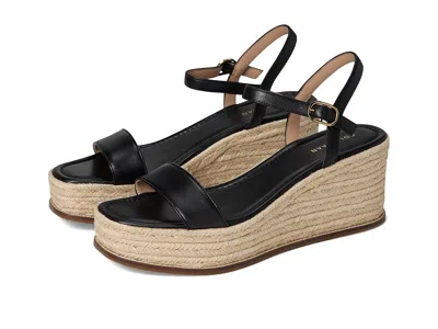 Cole Haan Cloudfeel Keeton Espadrille Flatforms In Black