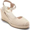 Cole Haan Cloudfeel Platform Wedge Espadrille In White