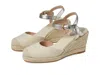 Cole Haan Cloudfeel Sandal Women's Natural Wedge Heel Espadrille Zpo3941 In Gold