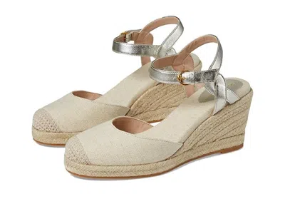 Cole Haan Cloudfeel Sandal Women's Natural Wedge Heel Espadrille Zpo3941 In Gold