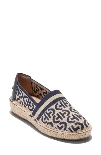 Cole Haan Cloudfeel Stitchlite Espadrille Flat In Double Navy Blazer/oat Stitch