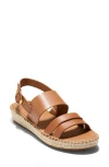 Cole Haan Cloudfeel Tilden Sandal In Pecan Leather