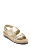 Cole Haan Cloudfeel Tilden Sandal In Soft Gold