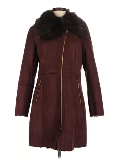Pre-owned Cole Haan Coat In Burgundy