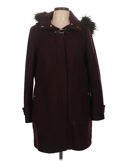 Pre-owned Cole Haan Coat In Burgundy