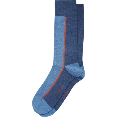 Cole Haan Colorblock Dress Socks In Blue