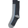Cole Haan Colorblock Dress Socks In Blue