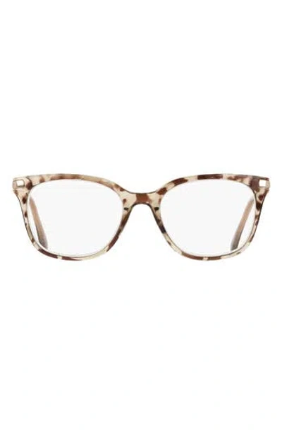 Cole Haan Combo Core 51mm Cat Eye Reading Glasses In Brown