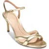 Cole Haan Constantina Ankle Strap Sandal In Gold