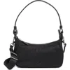 Cole Haan Convrtb Nyl Shld Bag In Black Solid
