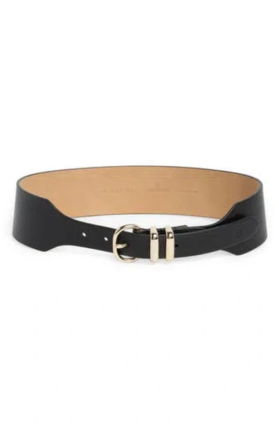 Cole Haan Corset Belt In Black