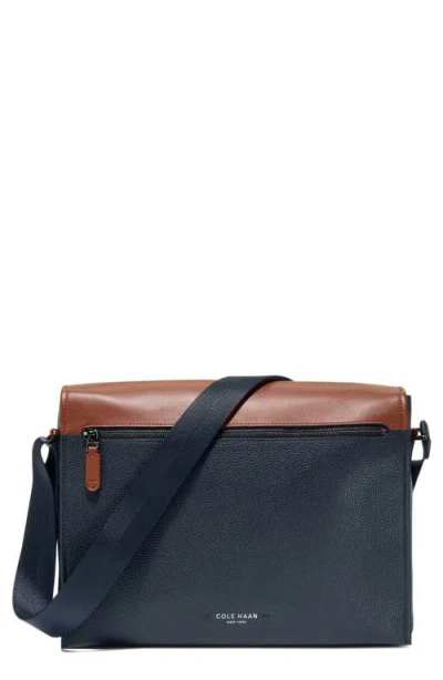 Cole Haan Damon Messenger Bag In Blue