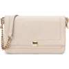 Cole Haan Daniella Leather Chain Shoulder Bag In Beige