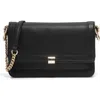 Cole Haan Daniella Leather Chain Shoulder Bag In Black