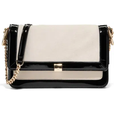 Cole Haan Daniella Leather Chain Shoulder Bag In Black