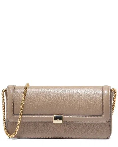 Cole Haan Daniella Leather Wallet On Chain In Brown