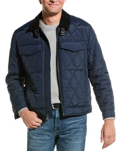 Cole Haan Diamond Quilt Short Jacket In Multi