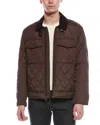Cole Haan Diamond Quilt Short Jacket In Brown