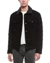 Cole Haan Diamond Quilted Bomber Jacket In Black