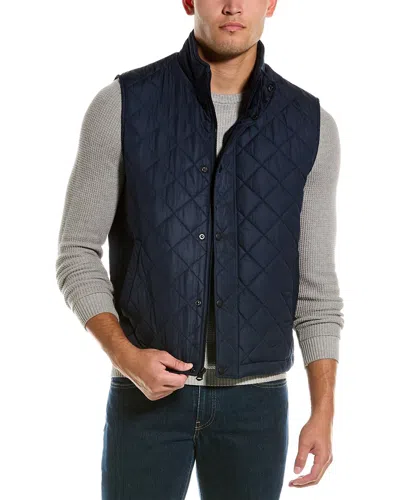 Cole Haan Diamond Quilted Vest In Blue