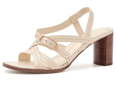 Cole Haan Dillon Heeled Strappy Sandals Women's Sandals Vanilla Snake Print Leather: 11 B - Medium In Multi