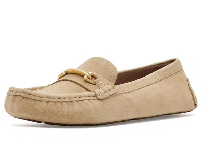 Cole Haan Emeryn Horsebit Driving Loafers Women's Flat Shoes Buckwheat Suede: 7 B - Medium In Neutral