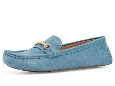 Cole Haan Emeryn Horsebit Driving Loafers Women's Flat Shoes Provincial Blue Suede: 5 B - Medium