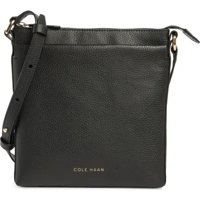 Cole Haan Emily Leather Crossbody Bag In Black