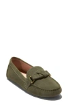 Cole Haan Emmie Bow Driver Loafer In Animal Print
