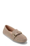 Cole Haan Emmie Knot Drivers In Irish Coffee Suede