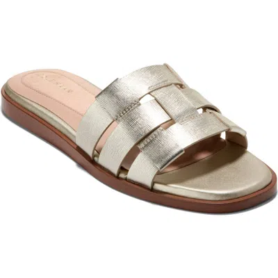 Cole Haan Ensley Go-to Slide Sandal In Silver